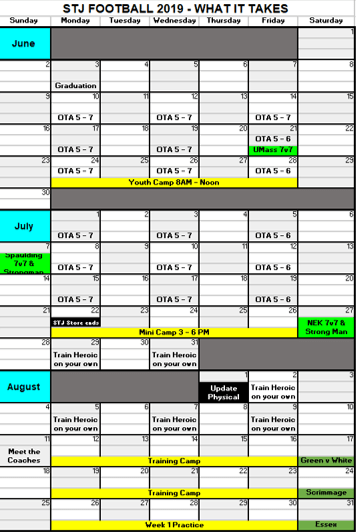 2019-05-23 Summer Calendar